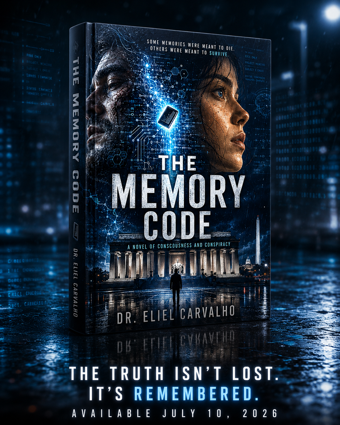 The Memory Code by Dr. Eliel Carvalho — 3D book render